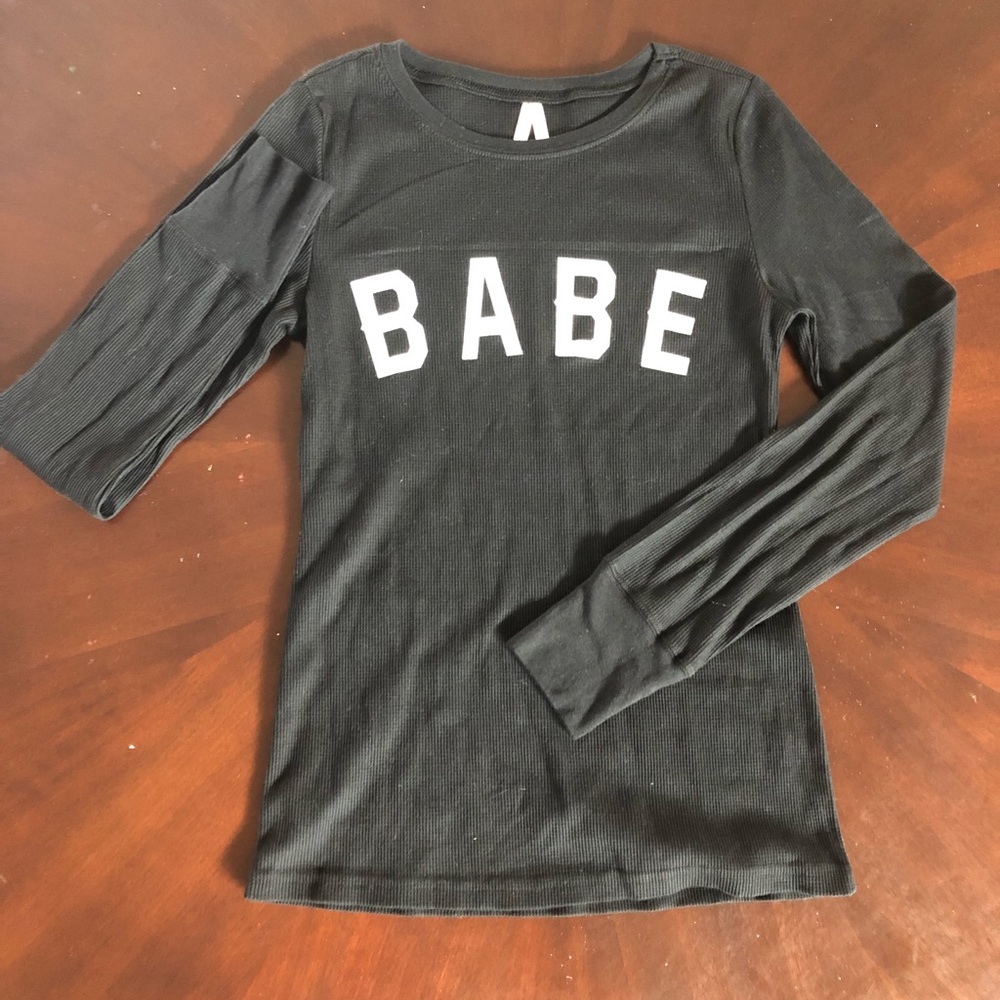 Long Sleeve Black BABE Shirt